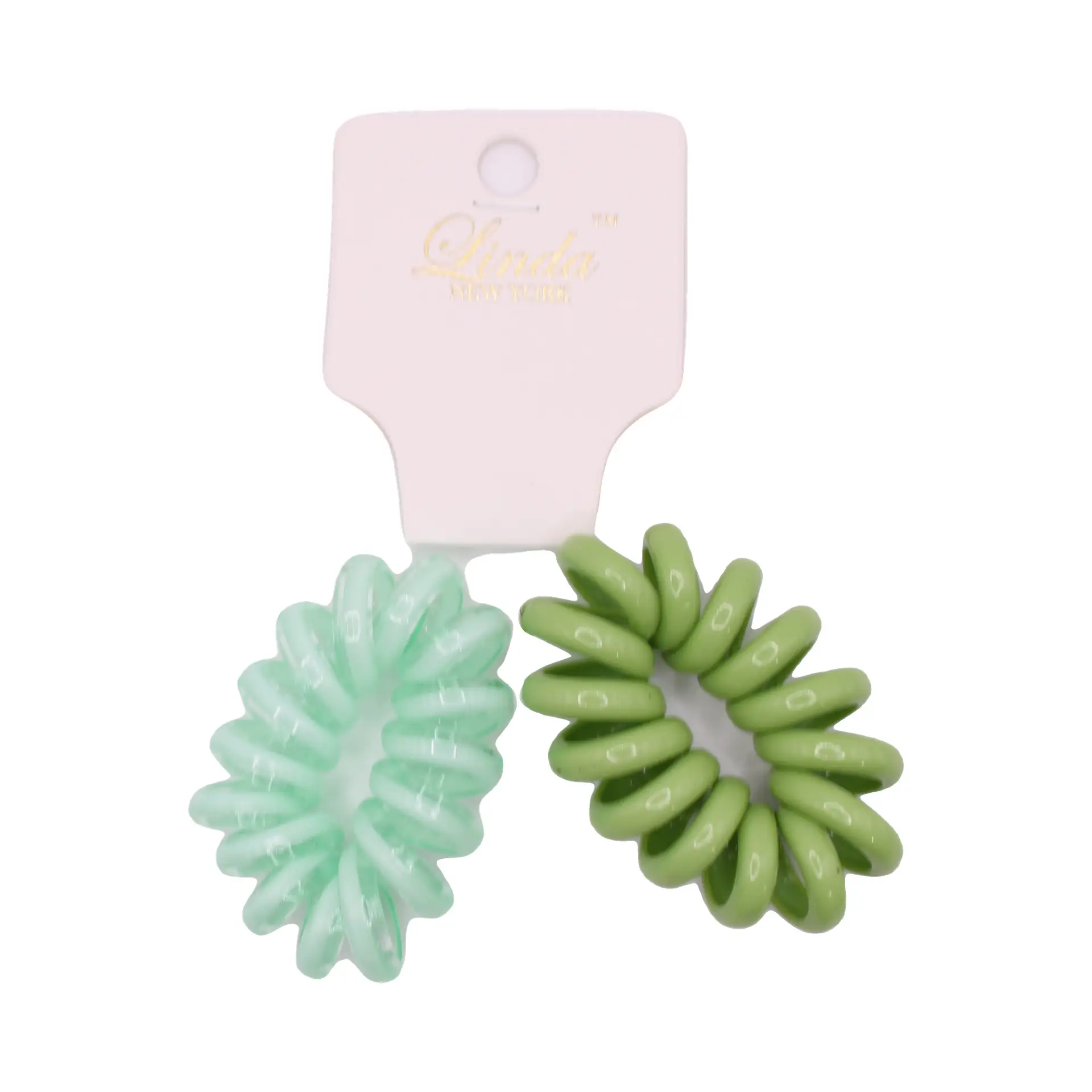 Blue Coil Hair Tie Set - Imagen 3