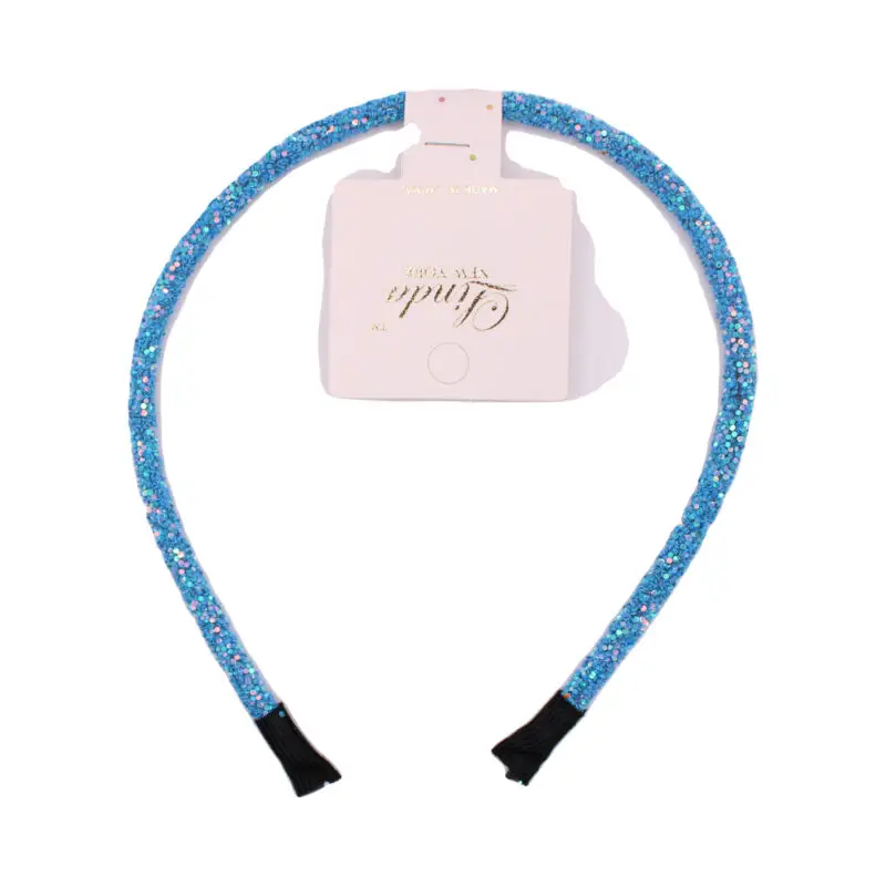 Diadema azul con brillo