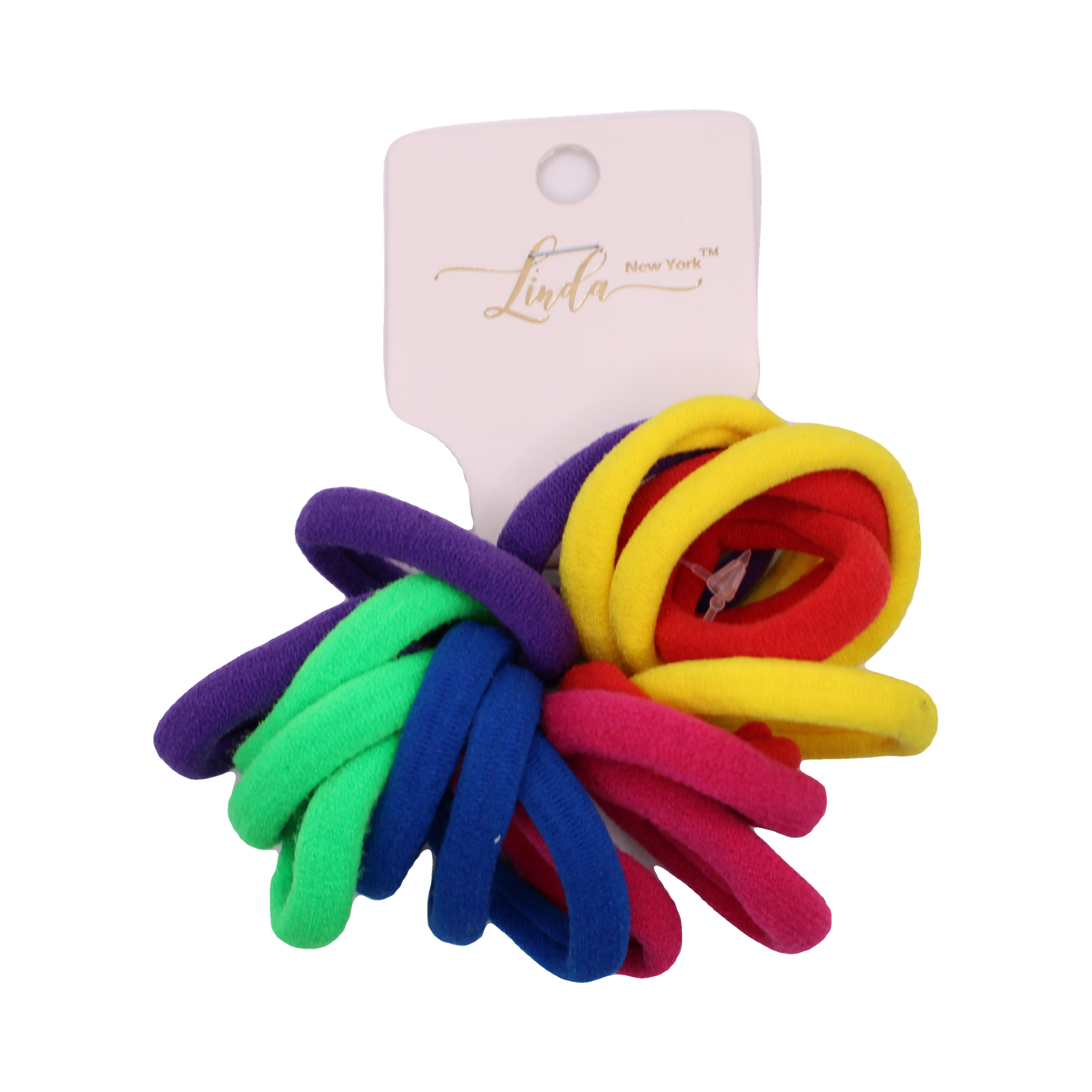 Set de ligas suaves de colores intensos