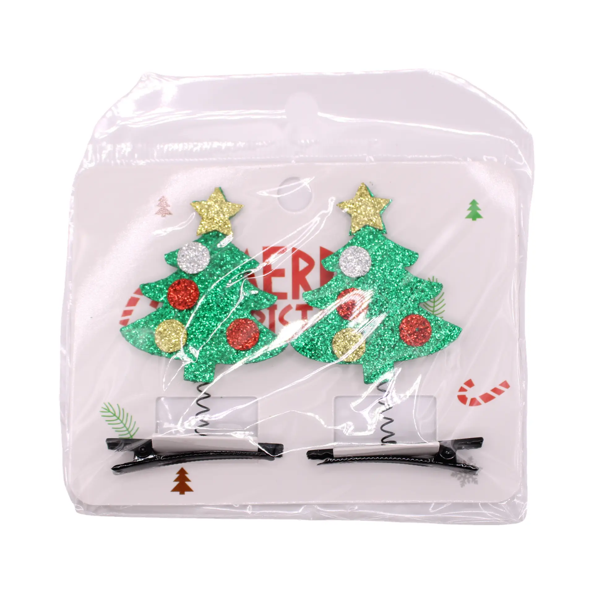 Set de pinzas con árboles de Navidad