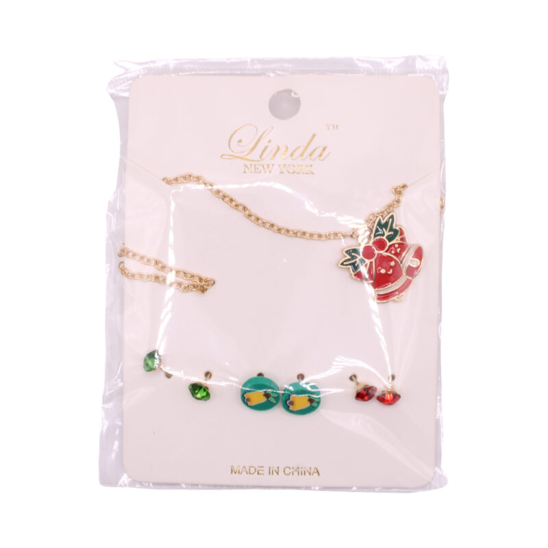 Collar con dijes festivos – Surtido de adornos