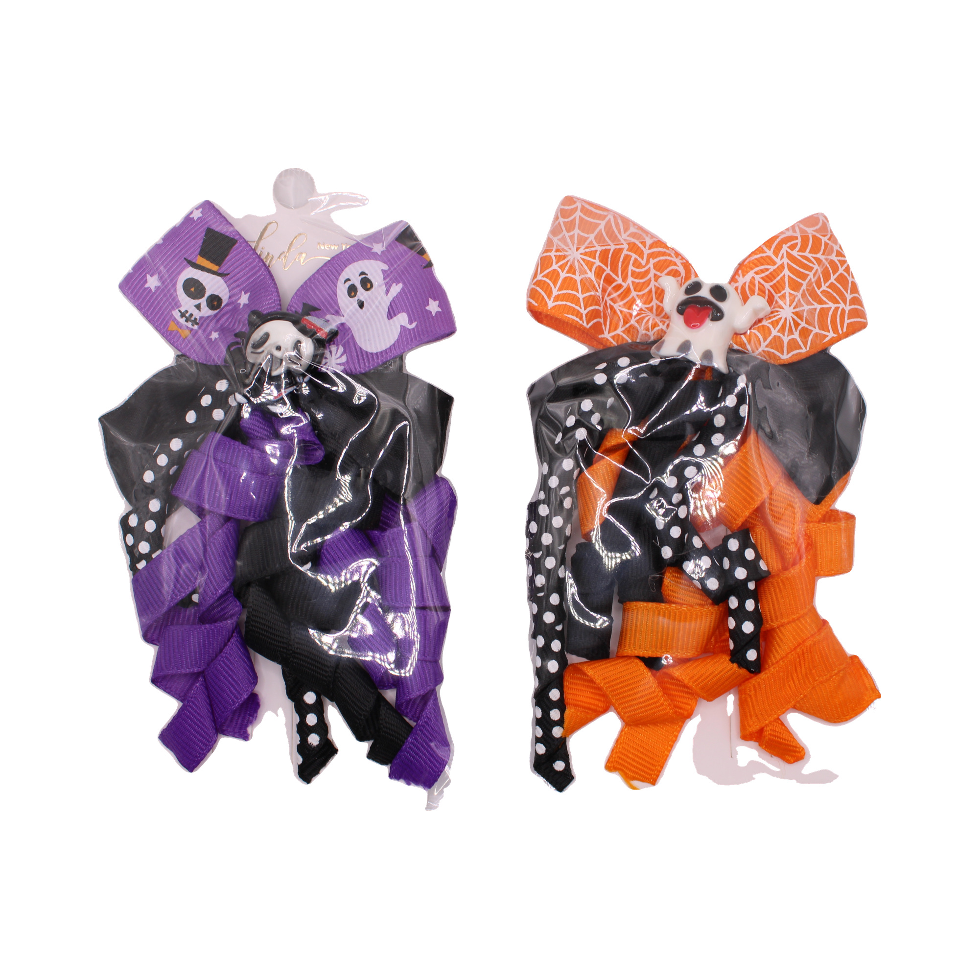Set de pinzas con moños de Halloween