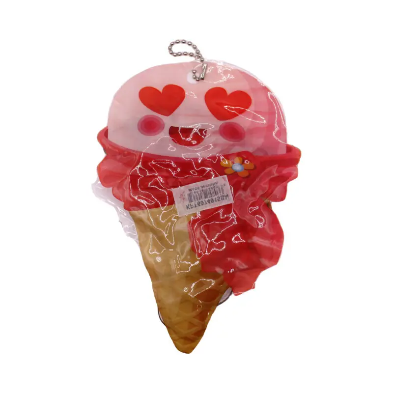 Estuche de ligas para el cabello con helado y corazón
