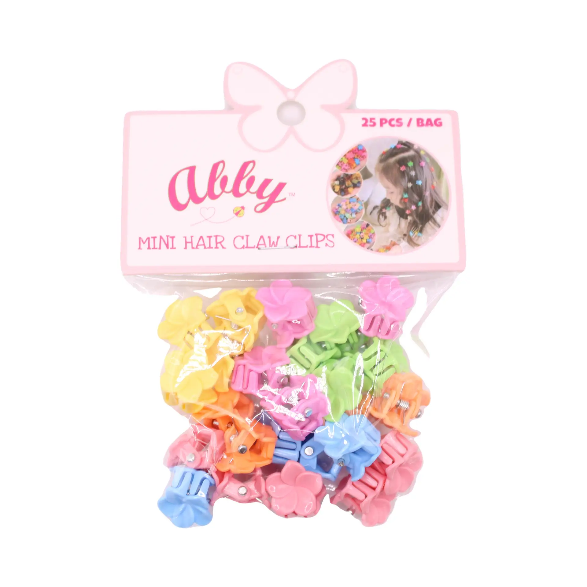 Paquete de mini pinzas de garra en tonos joya