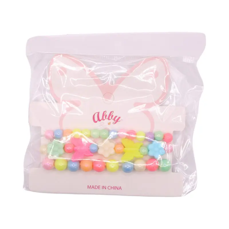 Kids Colorful Beaded Bracelet Set