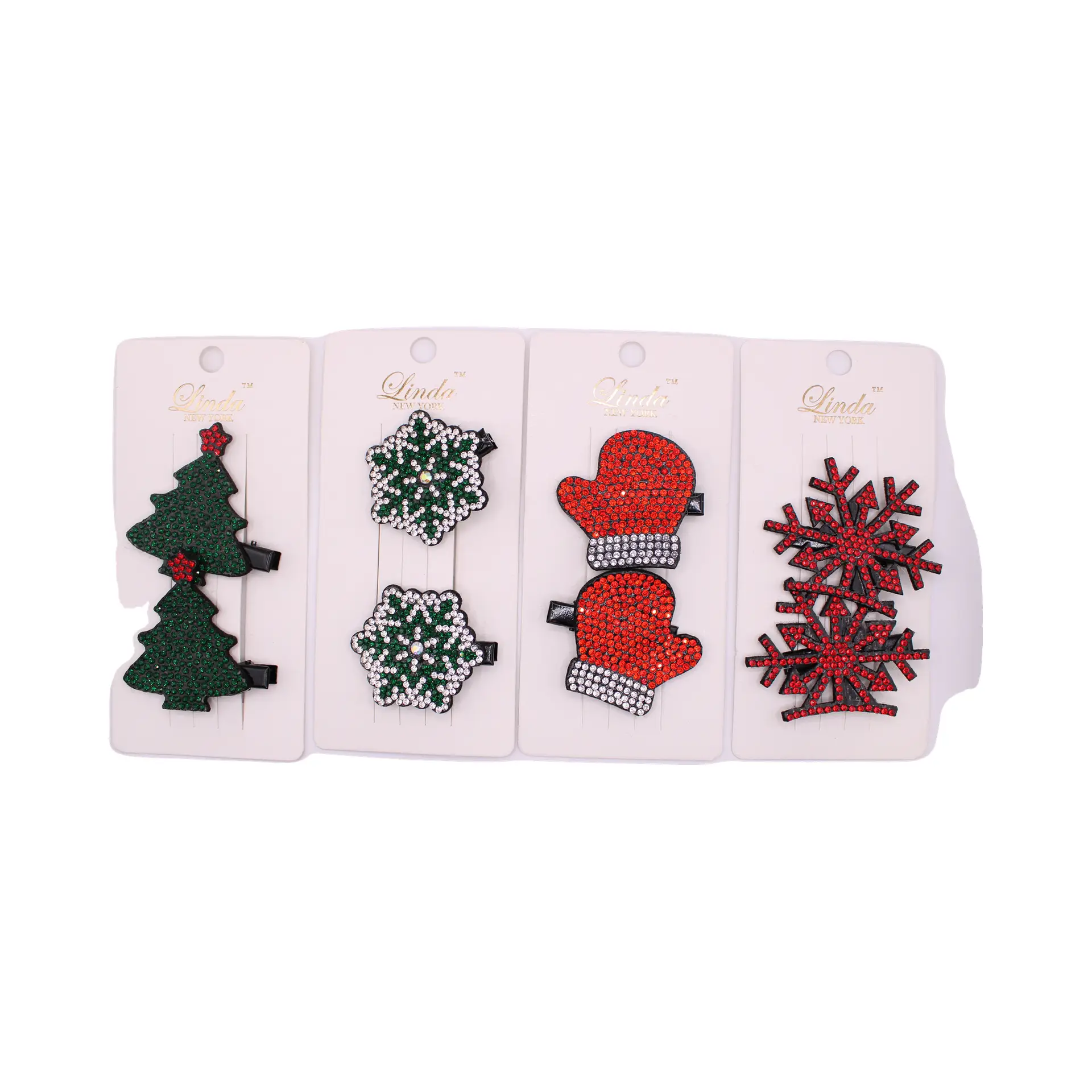 Kids Holiday Hair Clip Set