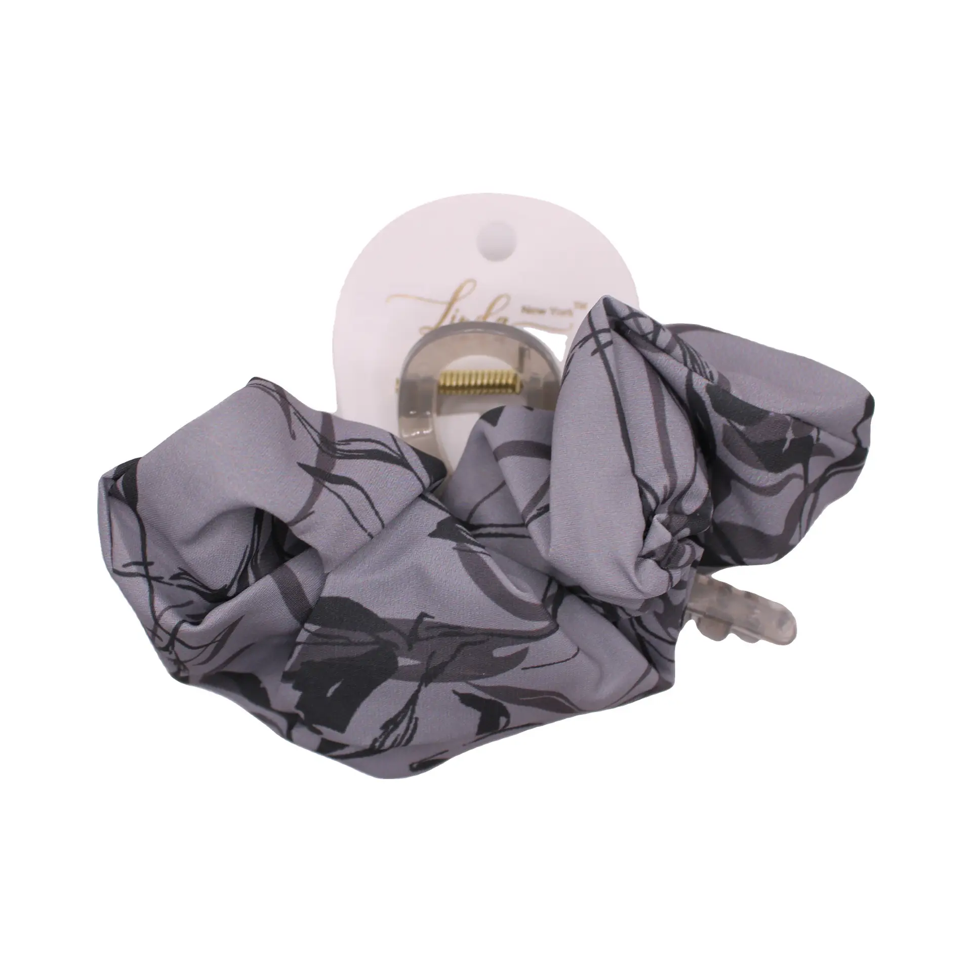 Neutral Print Scrunchie Set - Imagen 3