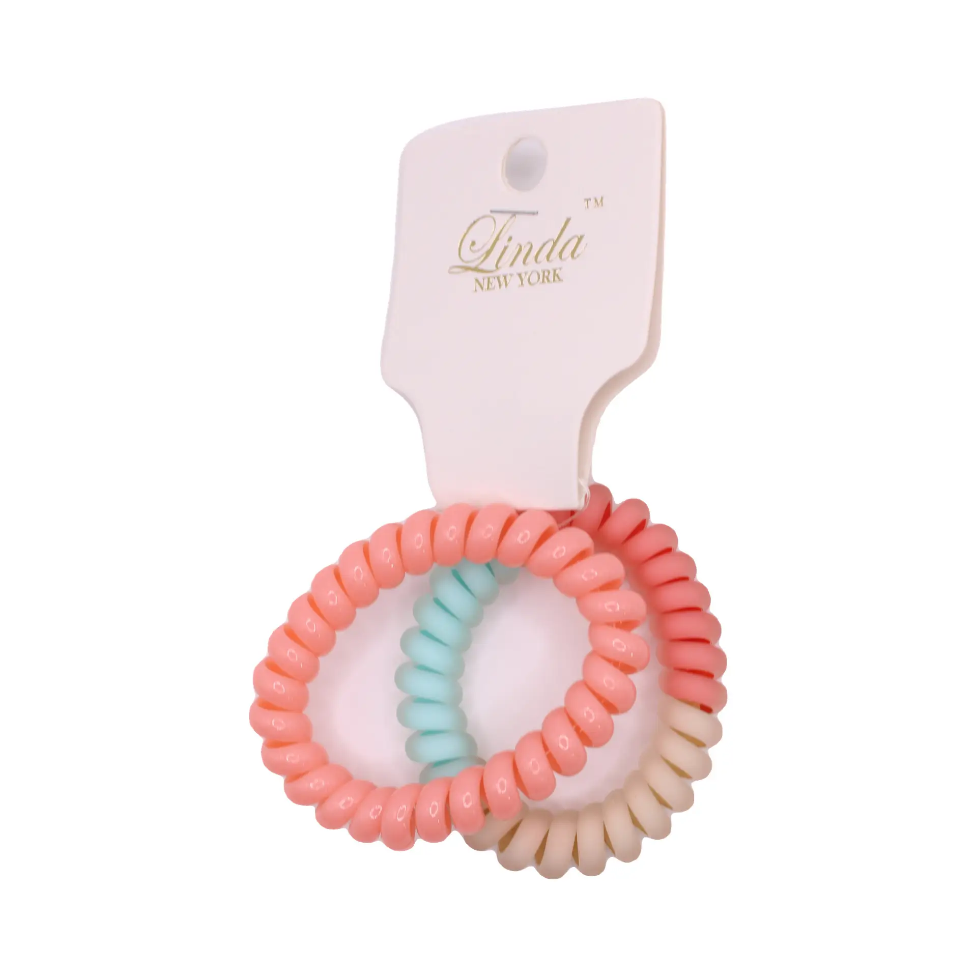 Pastel Coil Hair Tie Set - Imagen 2