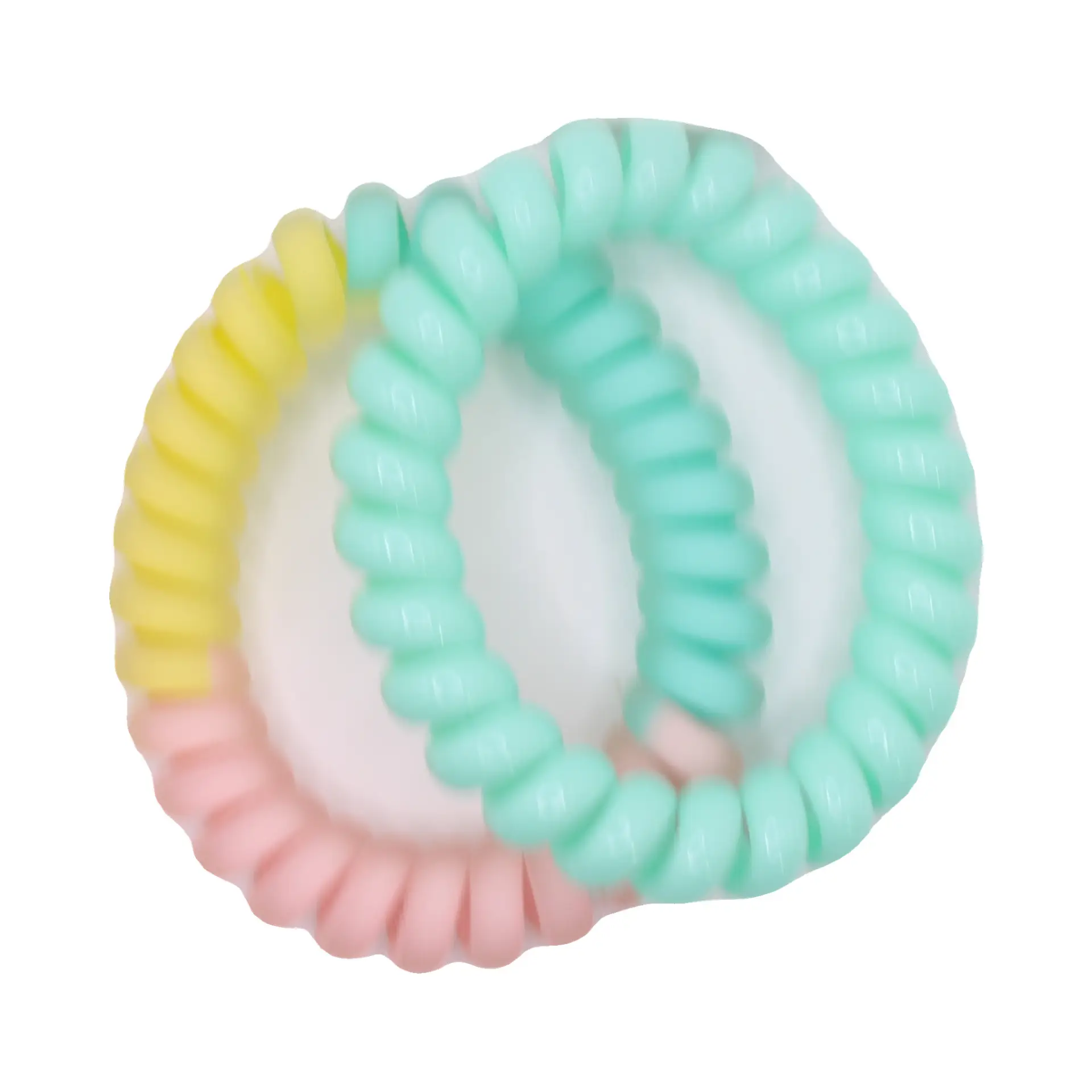 Pastel Coil Hair Tie Set - Imagen 3