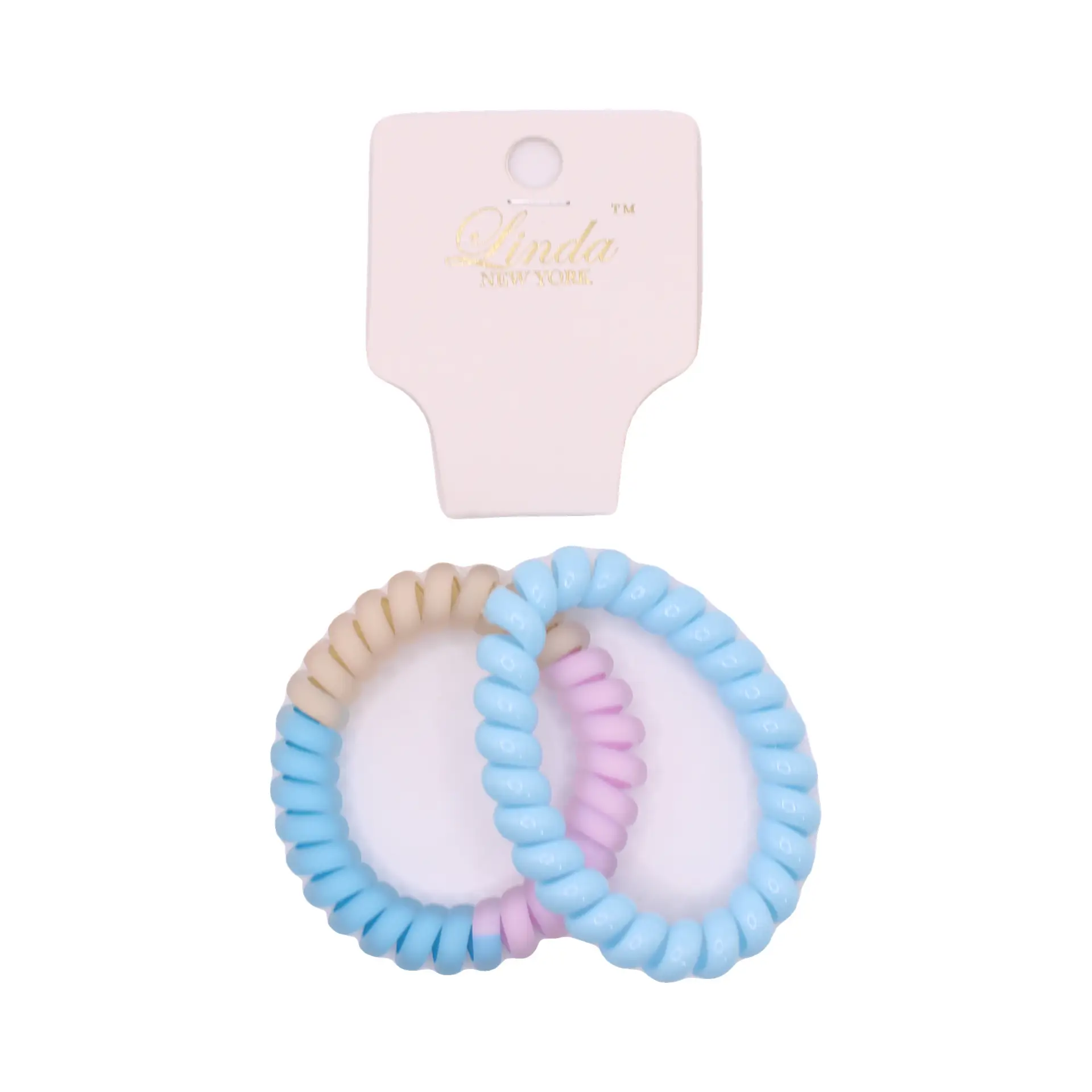 Pastel Coil Hair Tie Set - Imagen 5