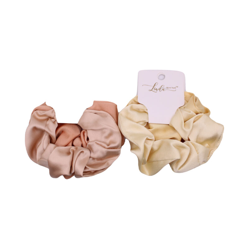 Aretes colgantes de tela en tonos pastel