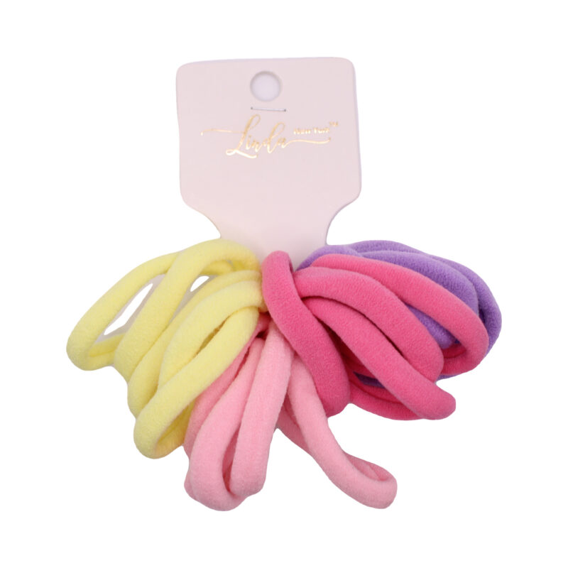 Set de ligas suaves en tonos pastel