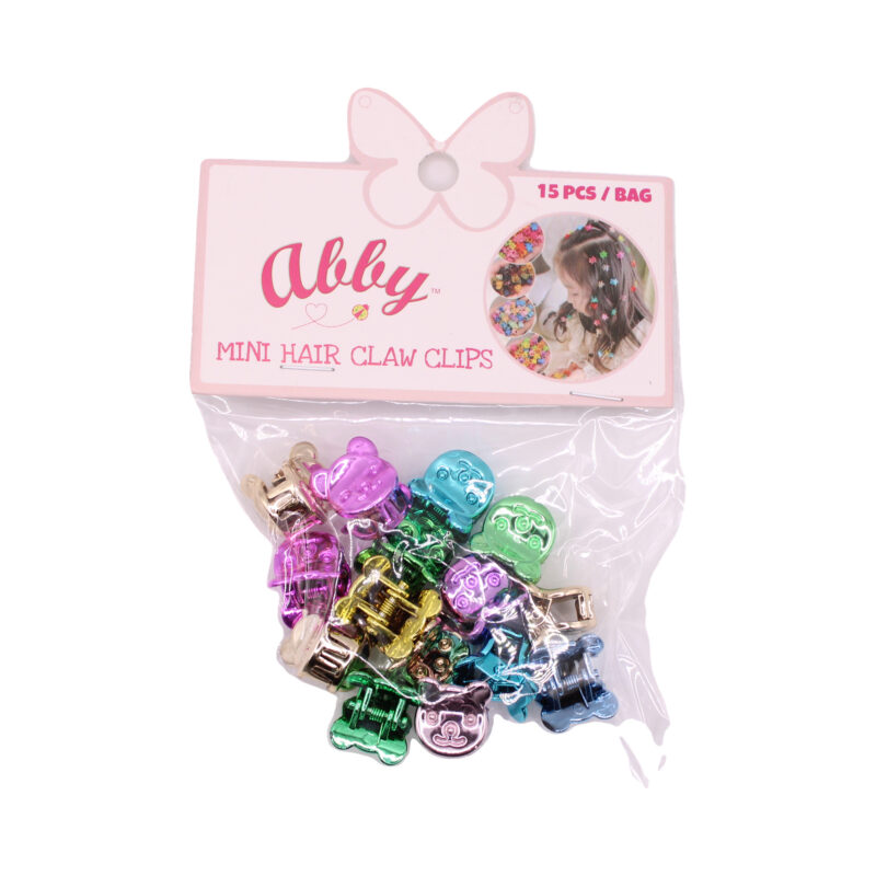 Paquete de mini pinzas de garra estampadas