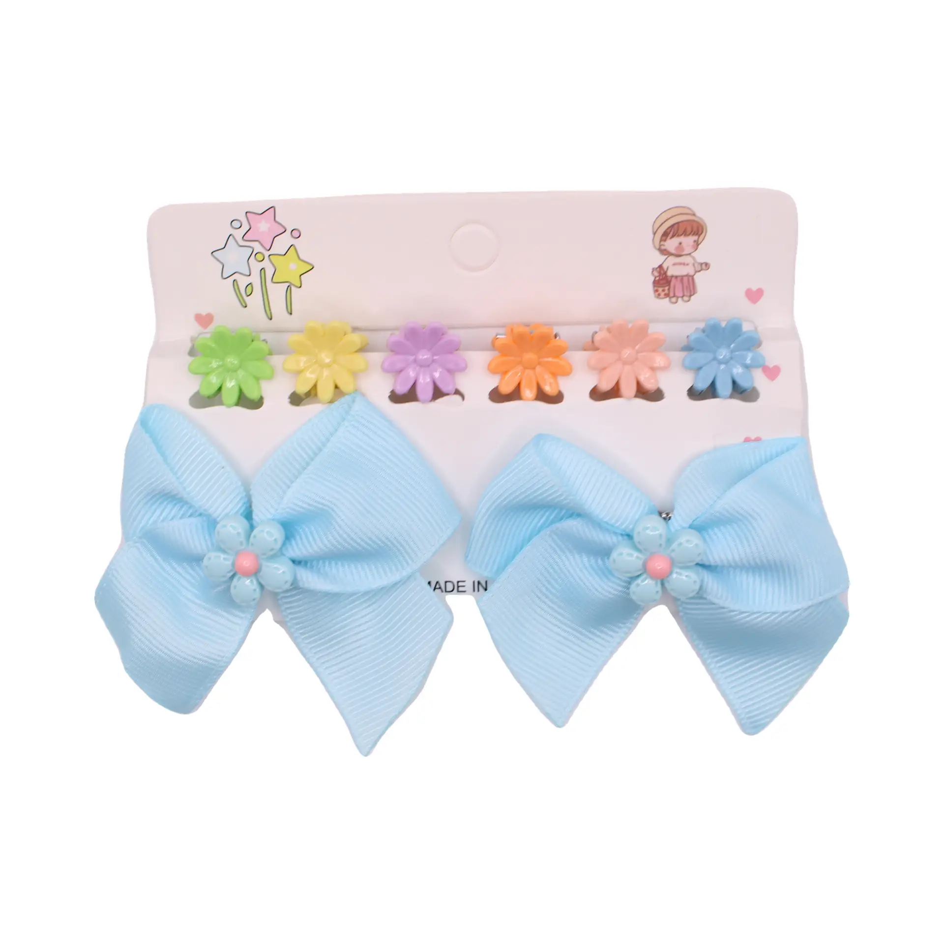 Pink Bow Clip Trio - Imagen 2