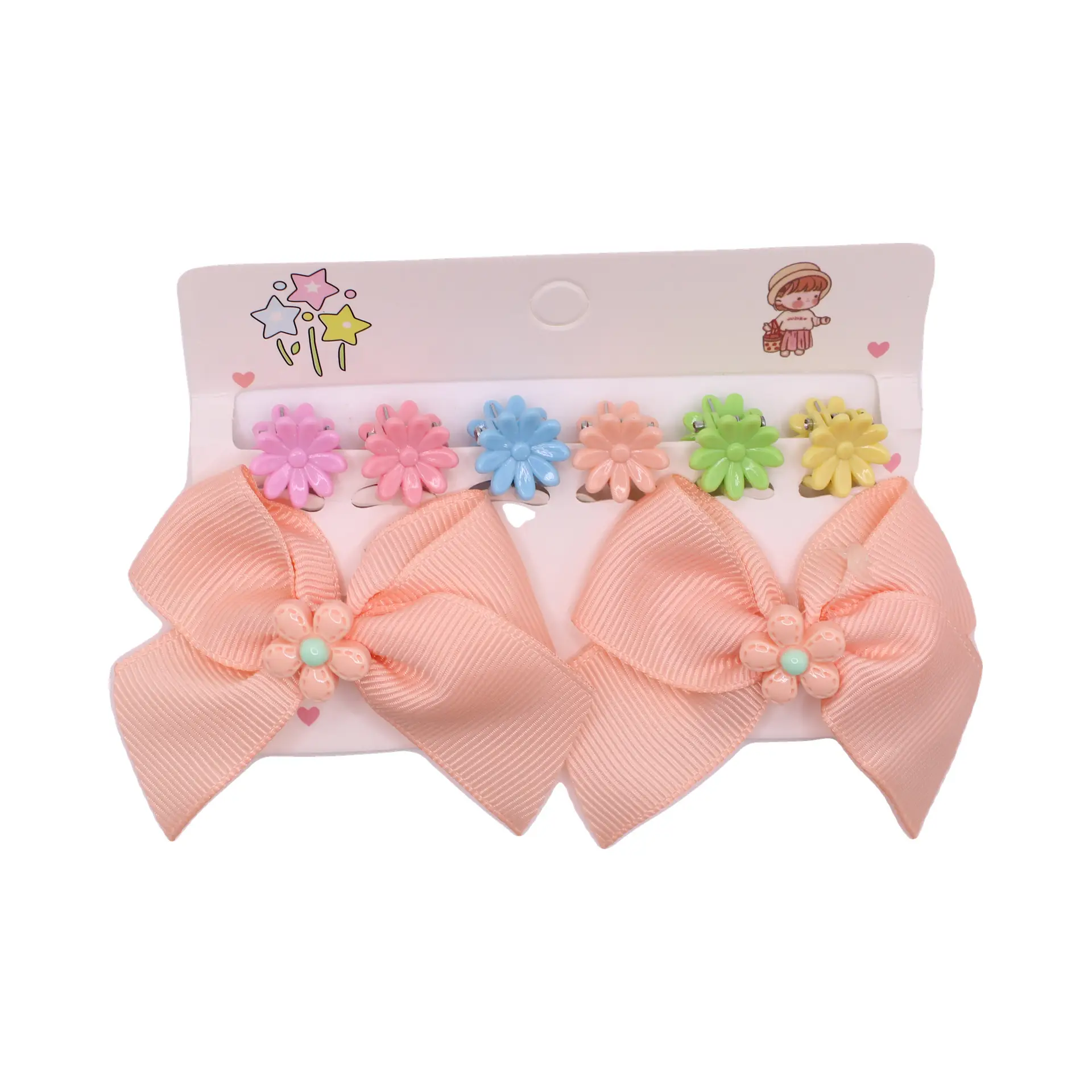 Pink Bow Clip Trio - Imagen 3