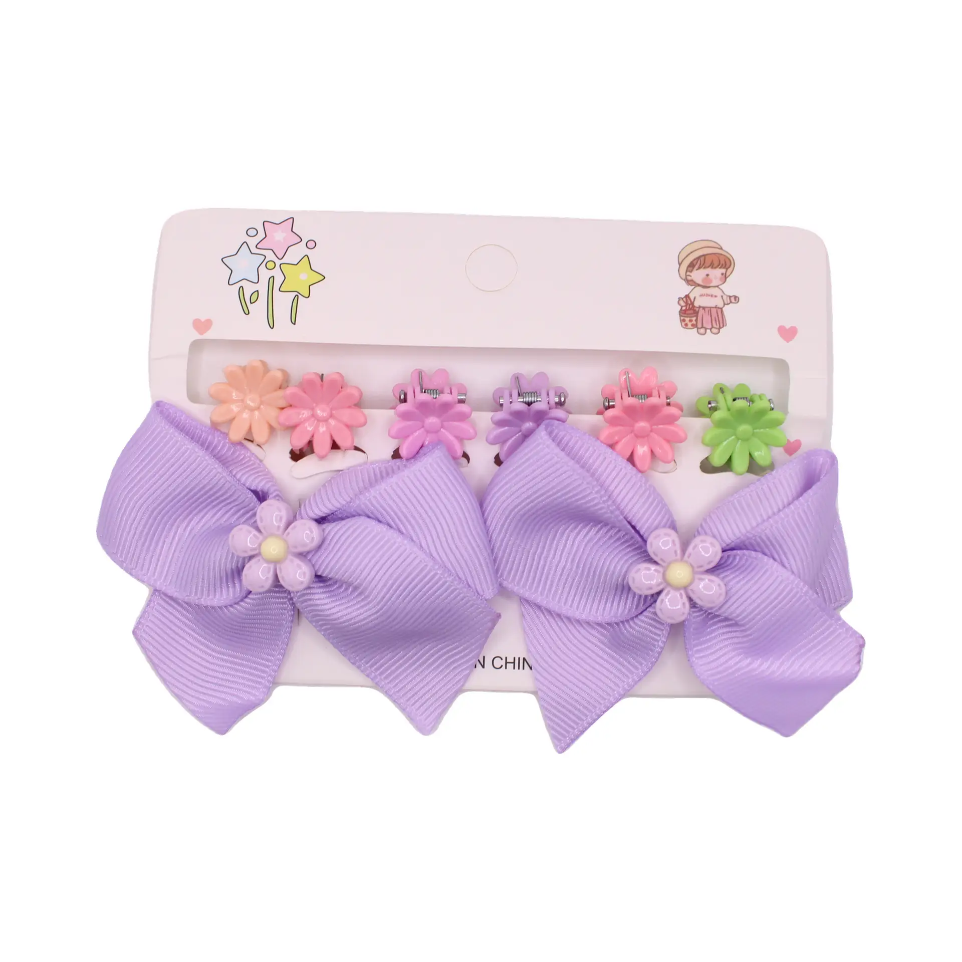 Pink Bow Clip Trio - Imagen 4