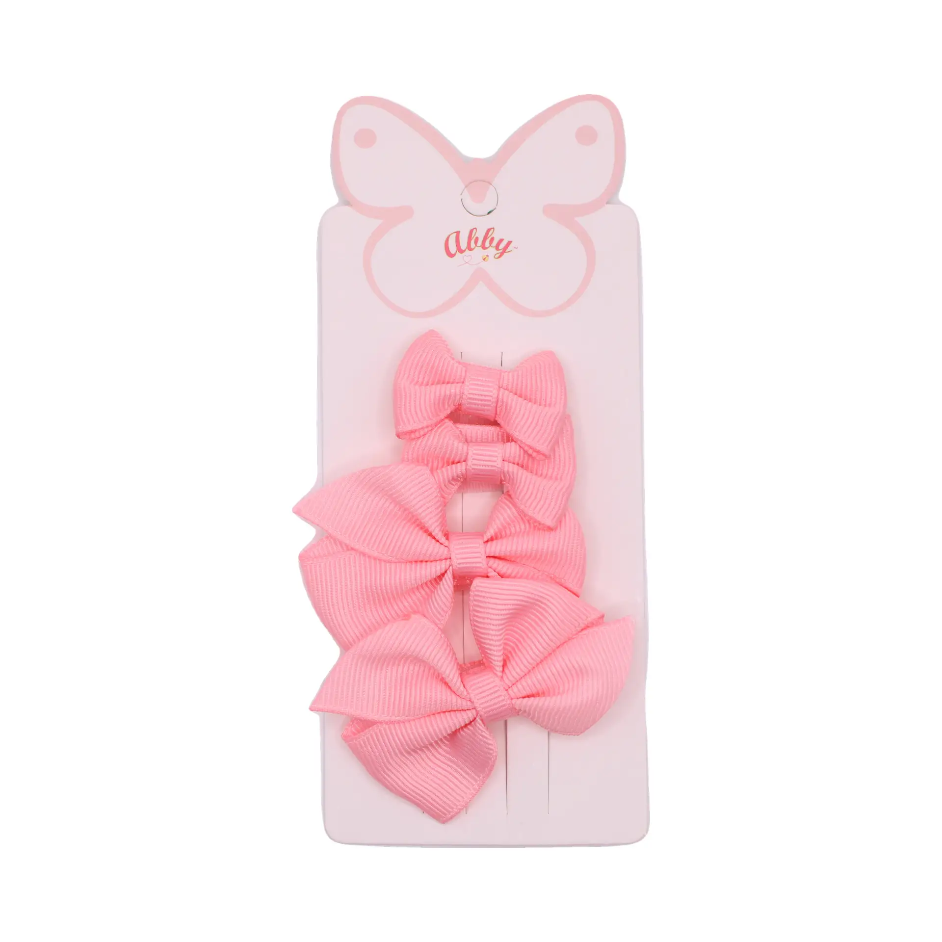Pink Bow Hair Tie Set – Four Pack - Imagen 3