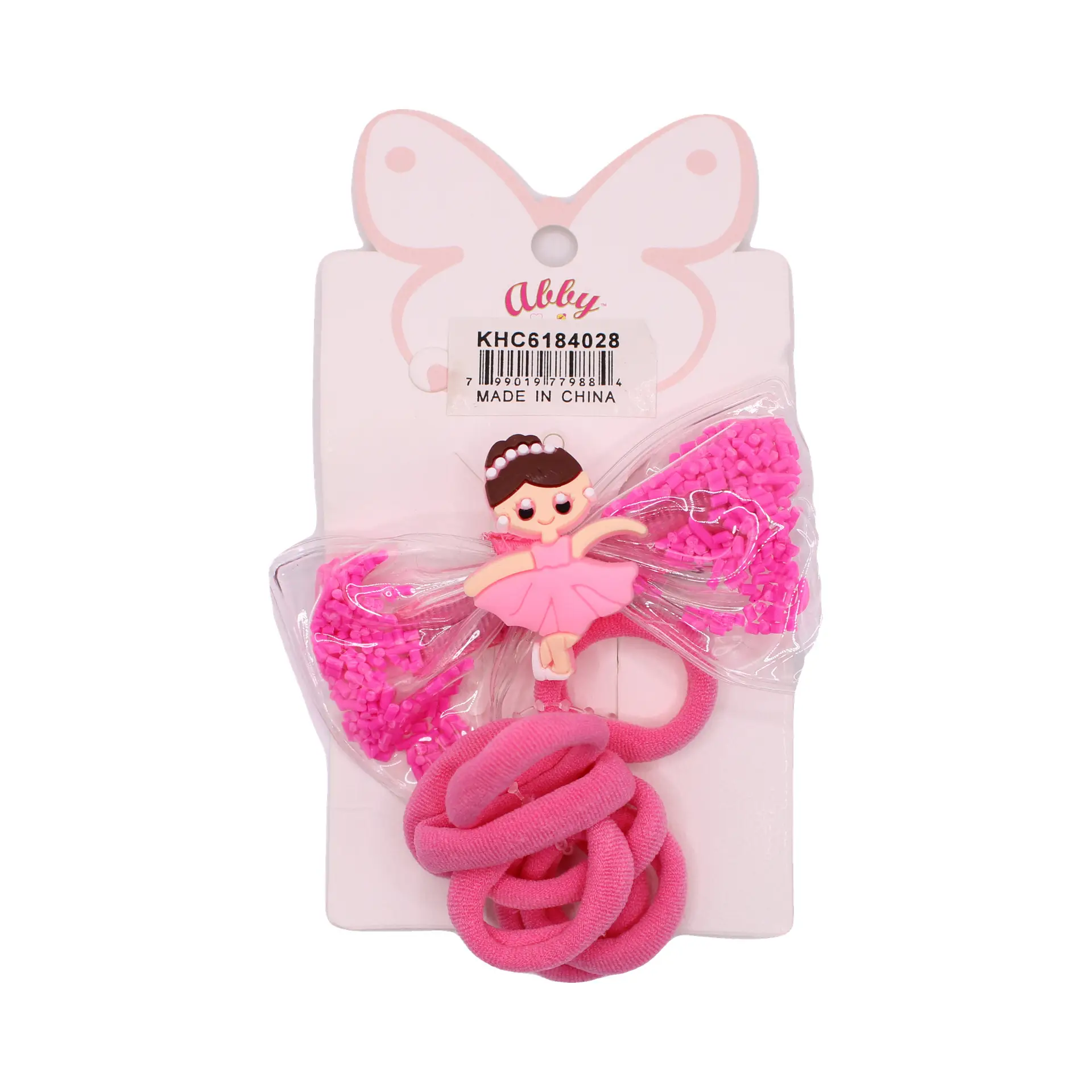 Pink Character Hair Tie Set - Imagen 4