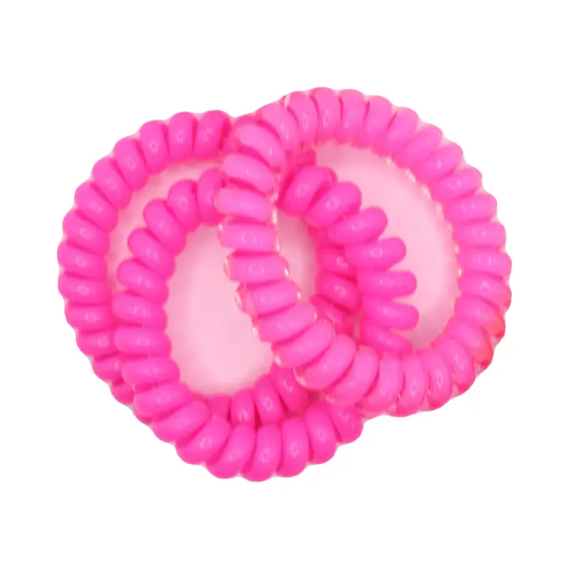 Set de ligas rosas en espiral