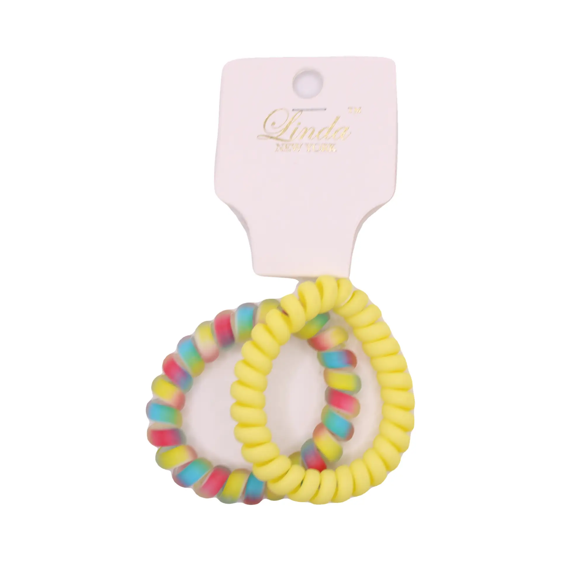 Rainbow Coil Hair Tie Set - Imagen 2