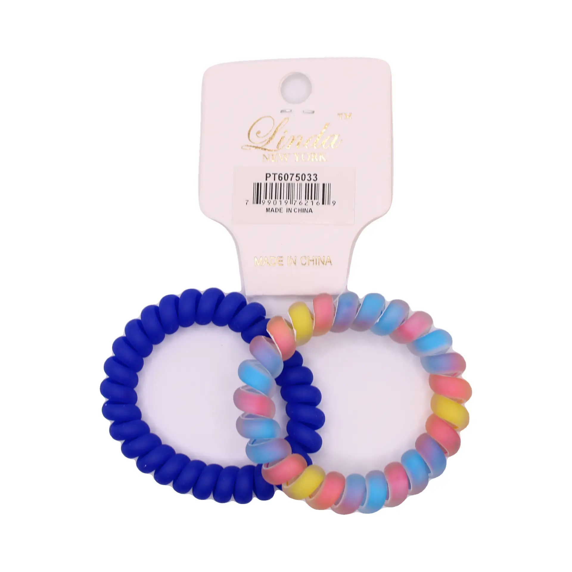 Rainbow Coil Hair Tie Set - Imagen 5