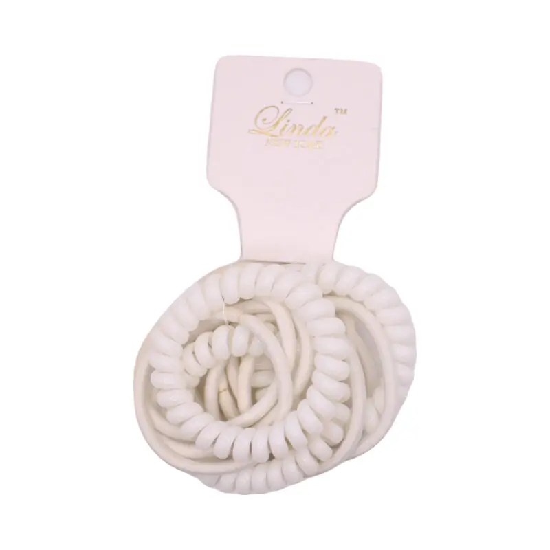 Set de ligas blancas en espiral
