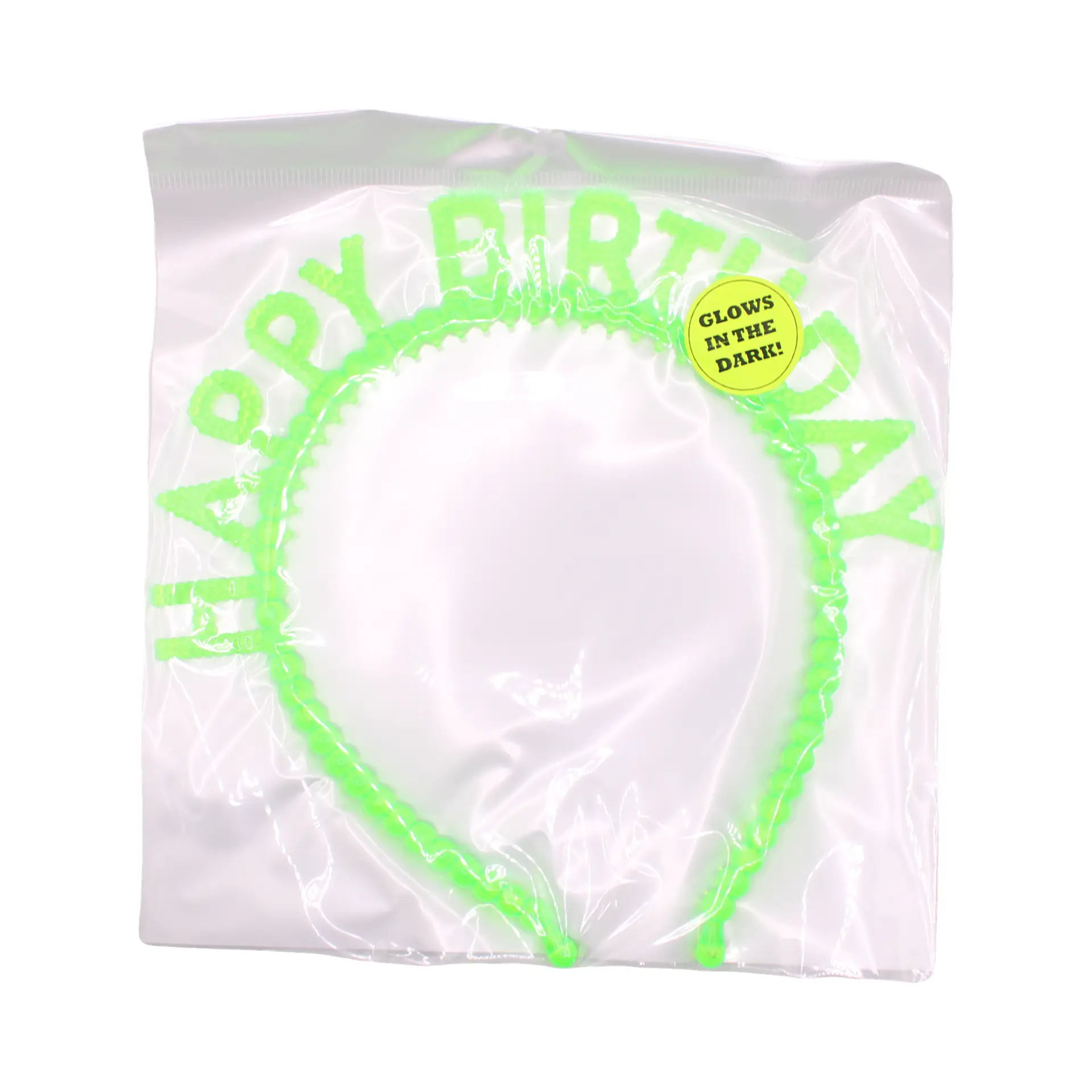 Yellow Happy Birthday Headband - Imagen 3